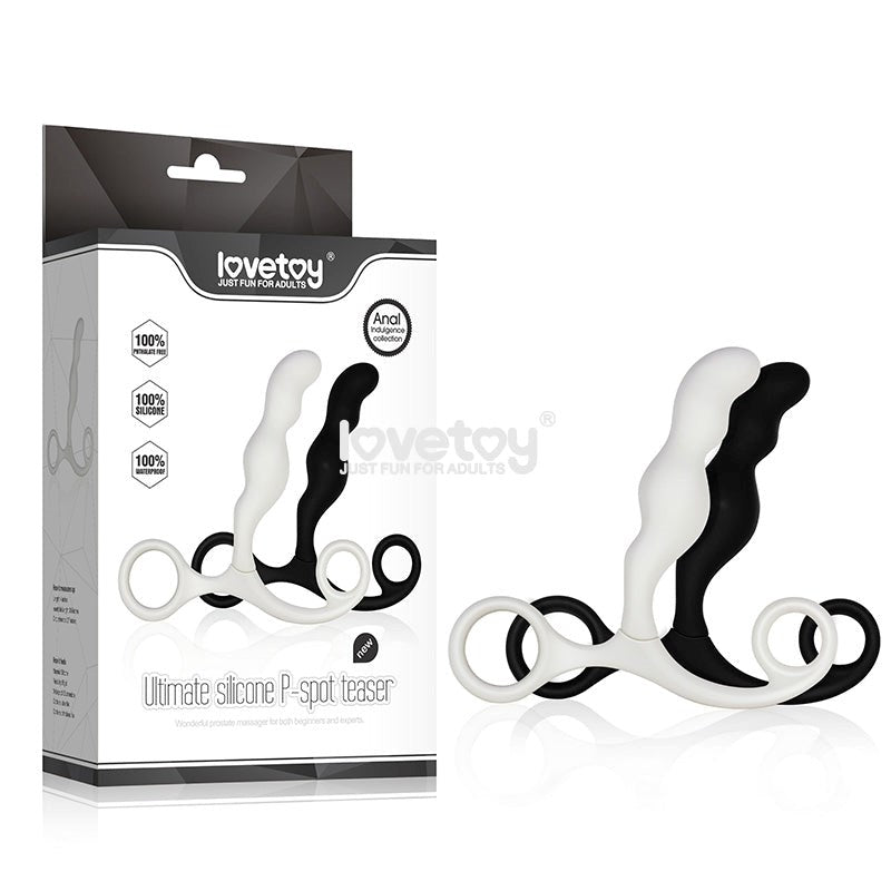 Ultimate Silicone P-Spot Teaser Black Enhance Your Size - - Prostate Toys
