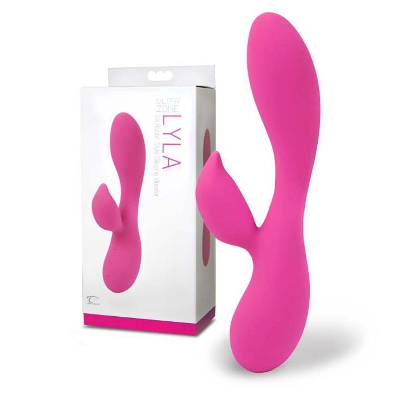 Topco UltraZone Lyla 6x Rabbit Style Vibe Dual Action Clitoral Stimulation - - Rabbit Vibrators