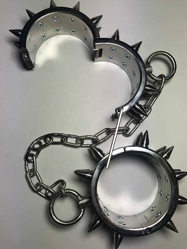 Unisex Spiked Leg Irons Cock Ring Shop - - Cuffs And Restraints
