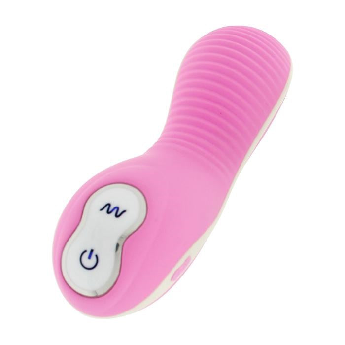 Vibe Therapy Charger White USB Rechargeable Vibrator with Seven Modes - - Personal Massagers