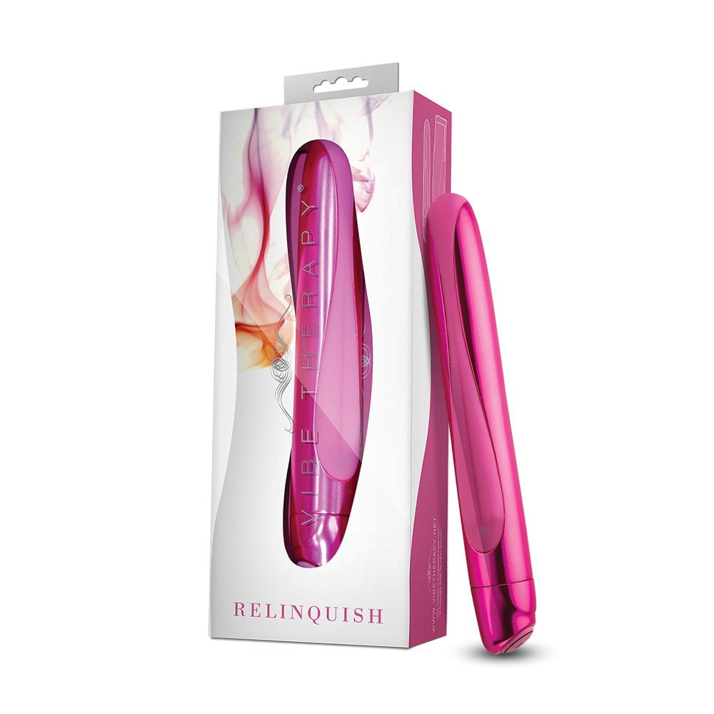 Vibe Therapy Relinquish Premium Silicone Vibrator with Multiple Functions - - Bullet Vibrators