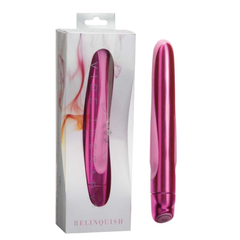 Vibe Therapy Relinquish Premium Silicone Vibrator with Multiple Functions - - Bullet Vibrators