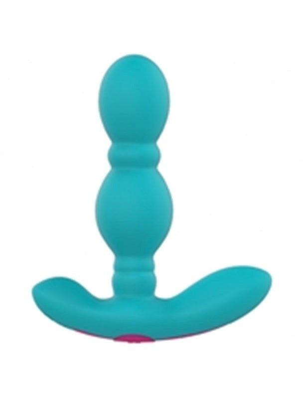 FemmeFun Vibrating Pleasure Plug - Turquoise Delight - - Luxury Sex Toys