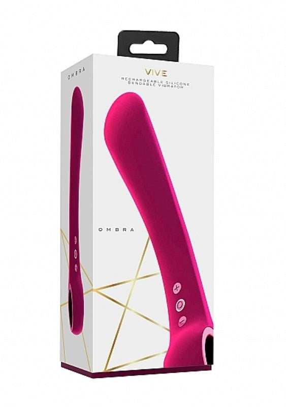 Shots Toys Vive Ombra Pink Flexible Joint G Spot Vibrator - - G-Spot Vibrators