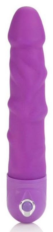 California Exotics Waterproof Power Stud Rod Purple Vibrating Dildo - - Realistic Dildos
