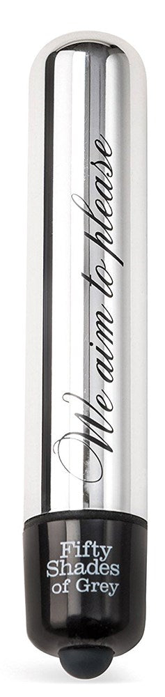 Love Honey We Aim To Please Vibrating Bullet Massager Silver Waterproof - - Bullet Vibrators