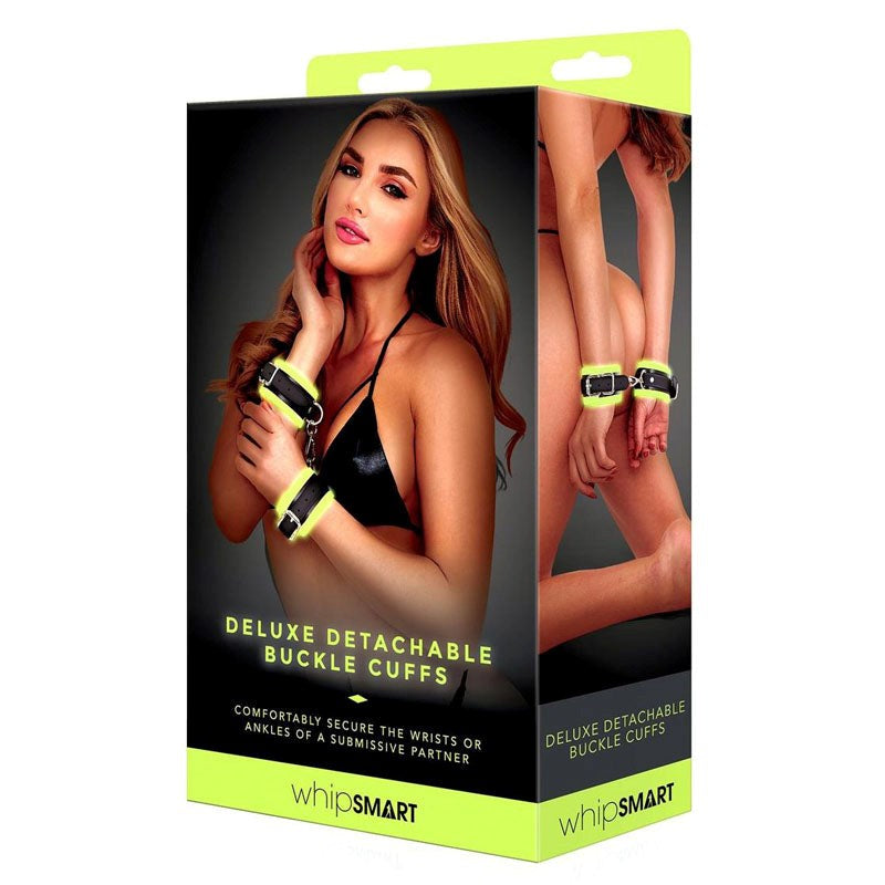 Xgen Products Indulge in Sensual Bliss Glow Deluxe Detachable Buckle Cuffs - - Cuffs and Restraints