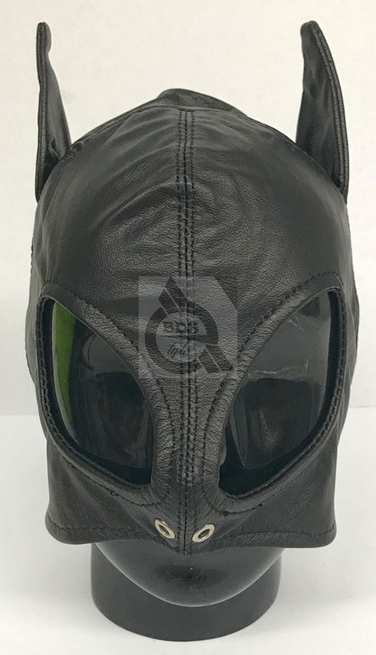 Wicked Wench Feline PVC Hood Cock Fit Delights - - Bondage Hoods