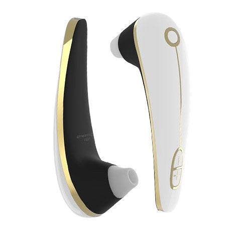 Womanizer Plus Long White Clitoral Stimulator with Pleasure Air Technology - - Clit Ticklers and Pulsators