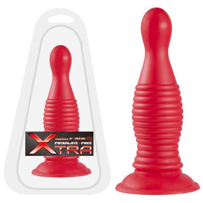 XTRA Around 6" Coiled Butt Plug Be Long and Stay Hard. - - Prostate Toys