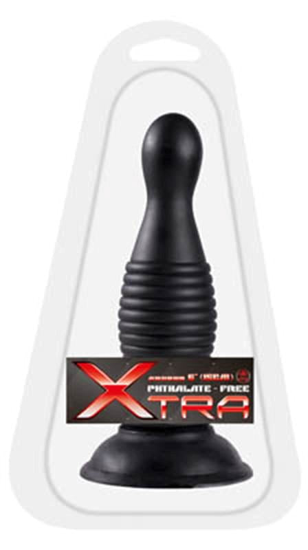 XTRA Around 6" Coiled Butt Plug Be Long and Stay Hard. - - Prostate Toys