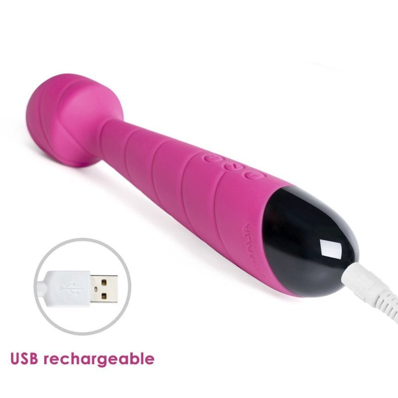 Zemalia Rita Massage Wand Spiral Design Clitoral Vibrator - - Waterproof Vibrators