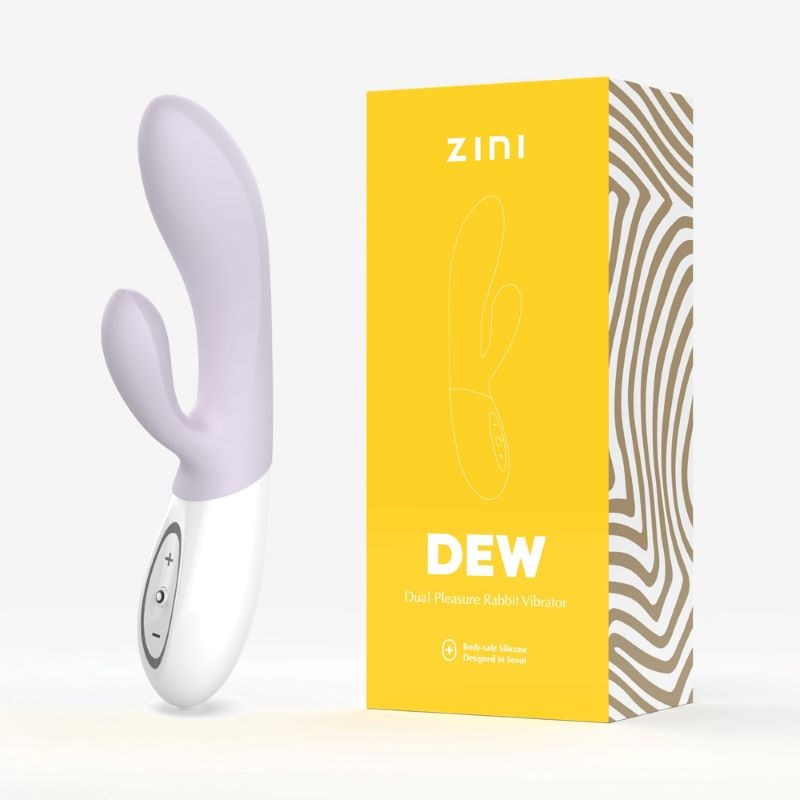 Zini Dew Dual Stimulation Rabbit Vibrator for Clitoral and G Spot Orgasms - - Rabbit Vibrators