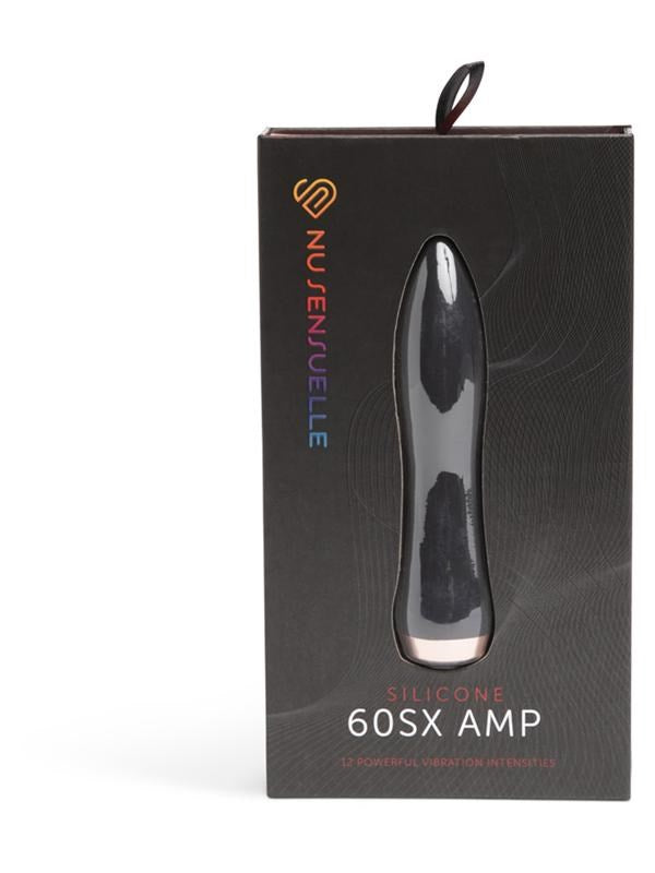 Nu Sensuelle 60SX AMP Powerful Silicone Bullet Vibrator with 12 Speeds - - Bullet Vibrators