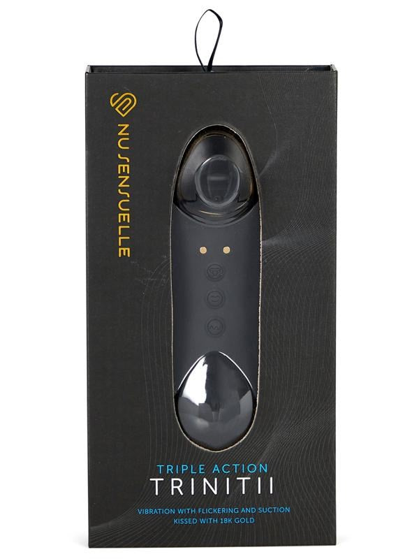 Nu Sensuelle Trinitii Tri Stimulation Clitoral Vibrator with Triple Action - - Finger and Tongue Vibrators
