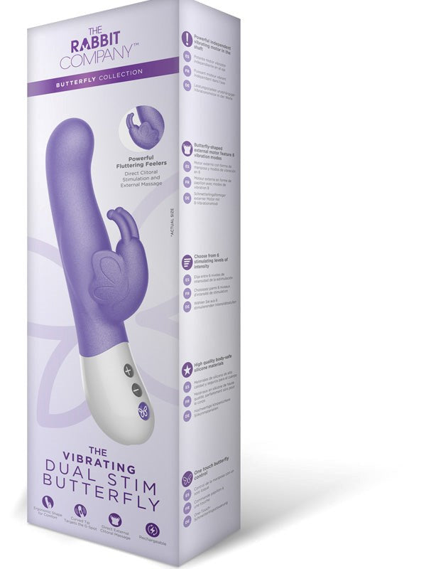 Xgen Products Butterfly Dual Stim G Spot Pleasure Rabbit Vibe Dual Motor - - G-Spot Vibrators