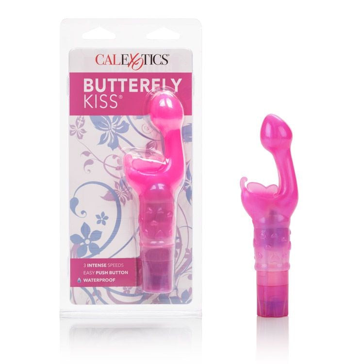 California Exotics Butterfly Kiss Clitoral and G Spot Vibrator Dual Stimulation - - G-spot Vibrators