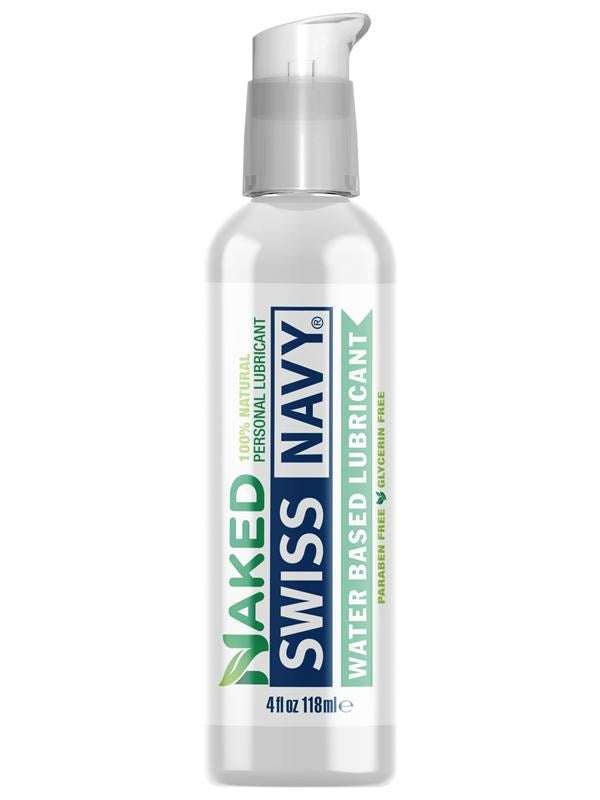 Swiss Navy NAKED 100% Natural Intimate Lubricant Water Based Formula - - Water Based Lubes