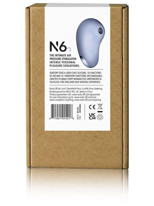 Rocks Off NIYA N6 Rechargeable Air Power Clitoral Suction Vibrator with Air Pulse - - Clit Ticklers and Pulsators