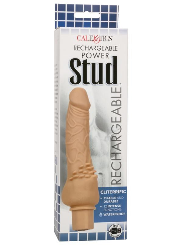 California Exotics Rechargeable Power Stud Cliterrific Vibrating Dildo - - Vibrating Dildos
