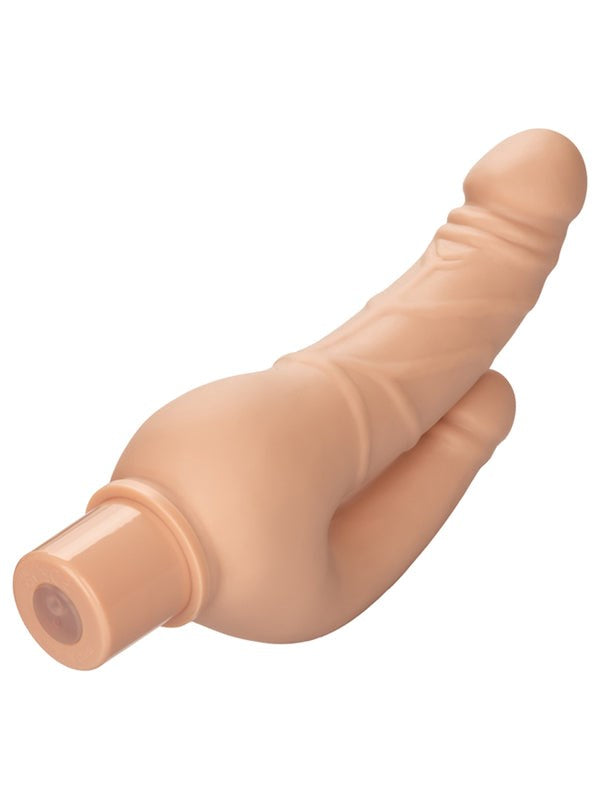 California Exotics Rechargeable Power Stud Over and Under Dual Penetration Dildo - - Vibrating Dildos