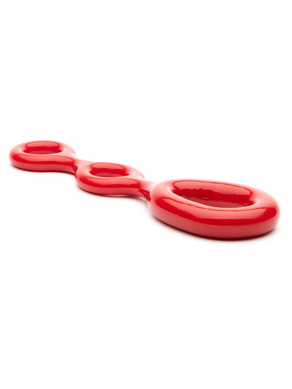 Sport Fucker Stretchable 3 Way Pleasure Ring TPR Cock Ring - - Ball Stretchers and Crushers