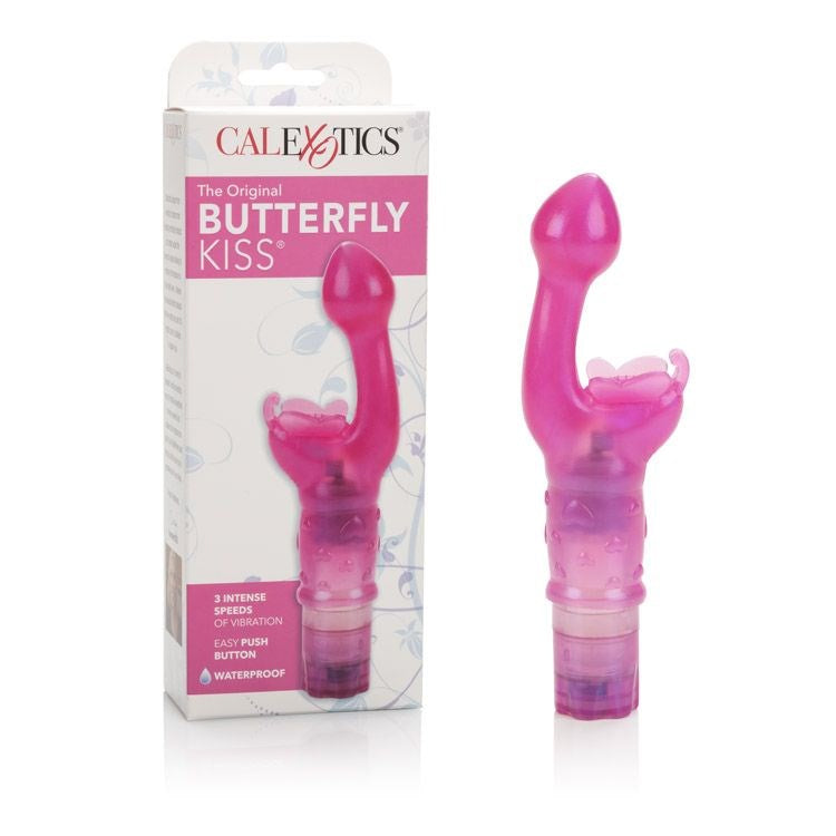 California Exotics The Original Butterfly Kiss G Spot Vibrator Pink TPE - - G-spot Vibrators
