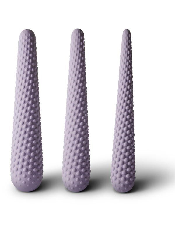 Rocks Off Unite Textured Silicone Dilator Set for Gradual Progression - - Love Eggs and Kegel Exercisers