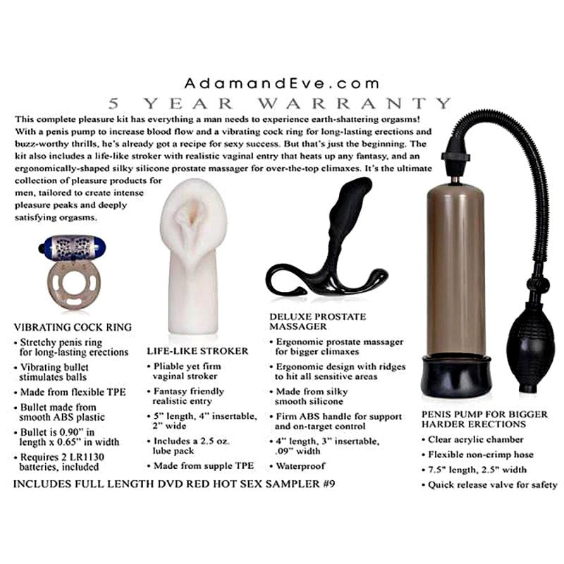Adam & Eve All A Man Needs Kit Complete Male Enhancement Collection - - Sex Kits