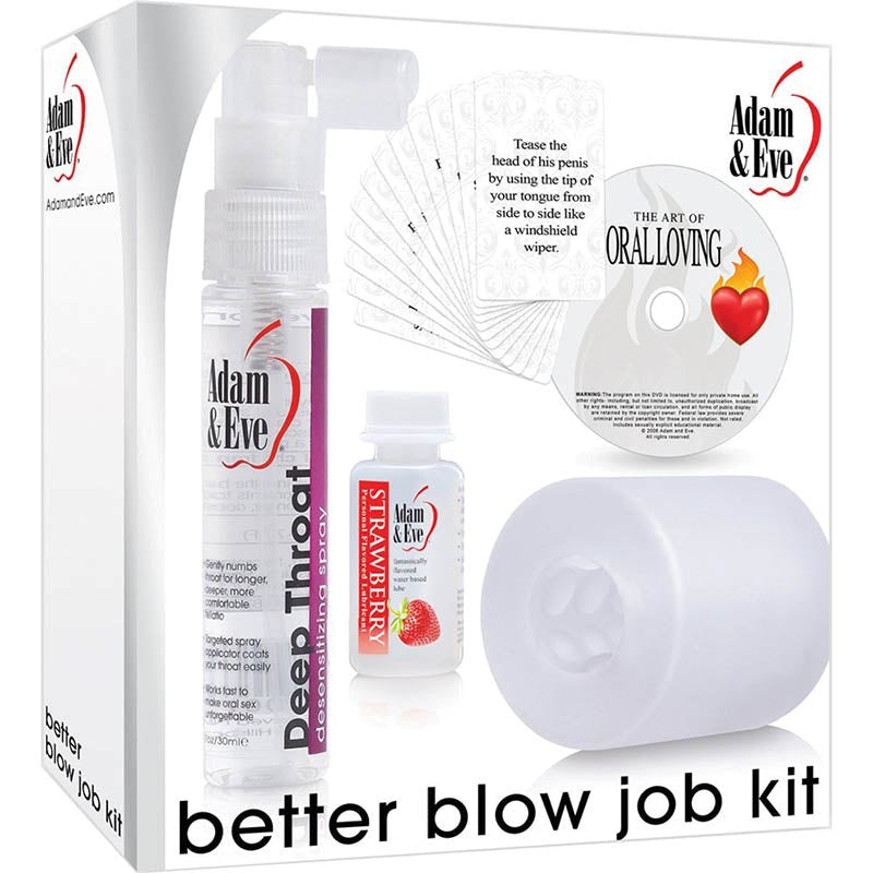 Adam & Eve Better Blow Job Couples Sex Toy Kit with Realistic Stroker - - Sex Kits