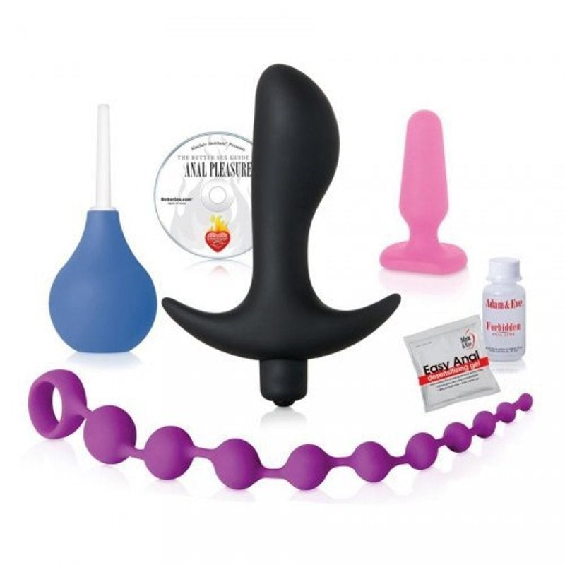 Adam & Eve Silicone Couples Backdoor Pleasure Kit Complete Set - - Sex Kits