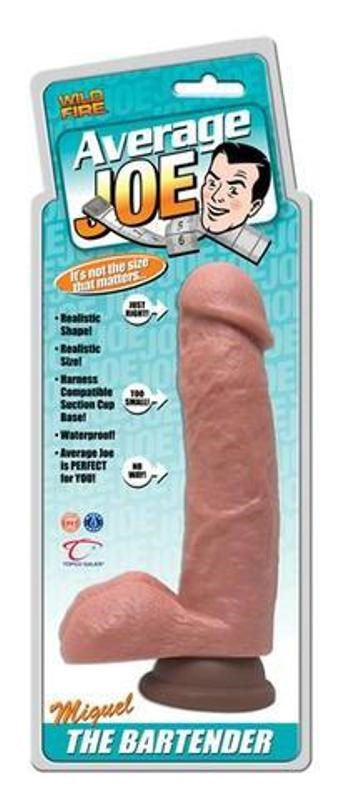 Topco Average Joe The Bartender Miguel Realistic Dildo with Suction Cup - - Realistic Dildos