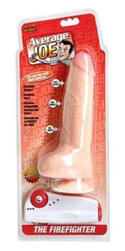 Topco Average Joe The Fire Fighter Kevin Vibrating Dildo with Suction Cup - - Realistic Dildos