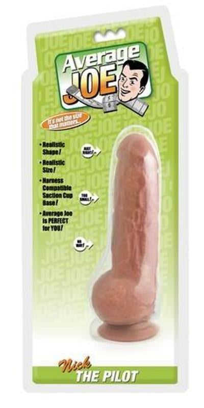 Topco Average Joe The Pilot Nick Realistic Dildo with Suction Cup - - Realistic Dildos