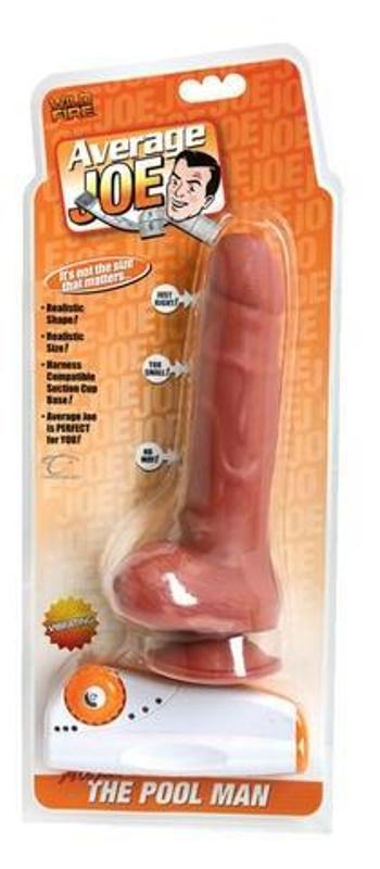 Topco Average Joe The Pool Man Alejandro Vibrating Dildo Suction Cup - - Realistic Dildos