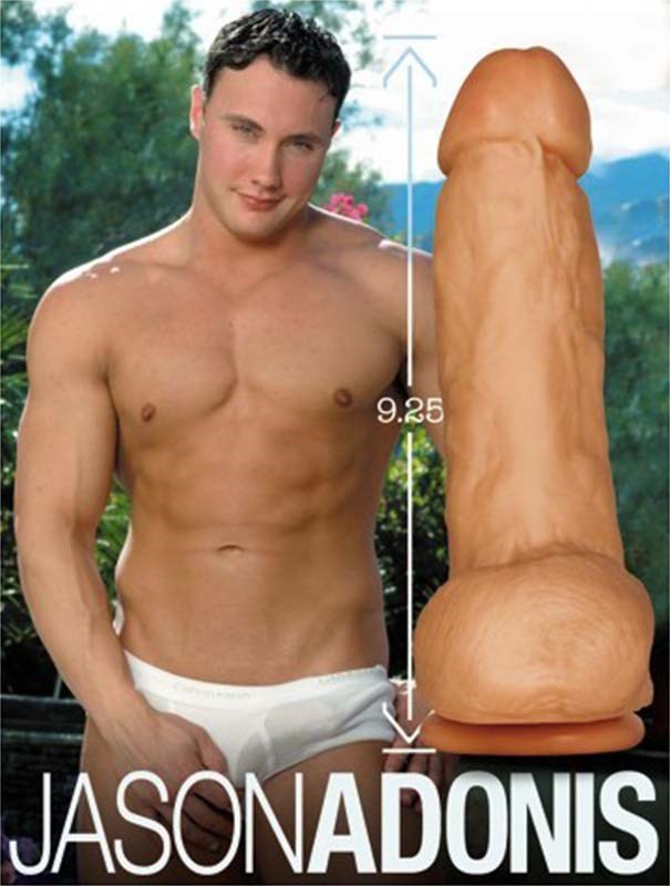 Icon Brands Falcon Super Cock Jason Adonis Realistic Dildo with Suction Cup - - Realistic Dildos