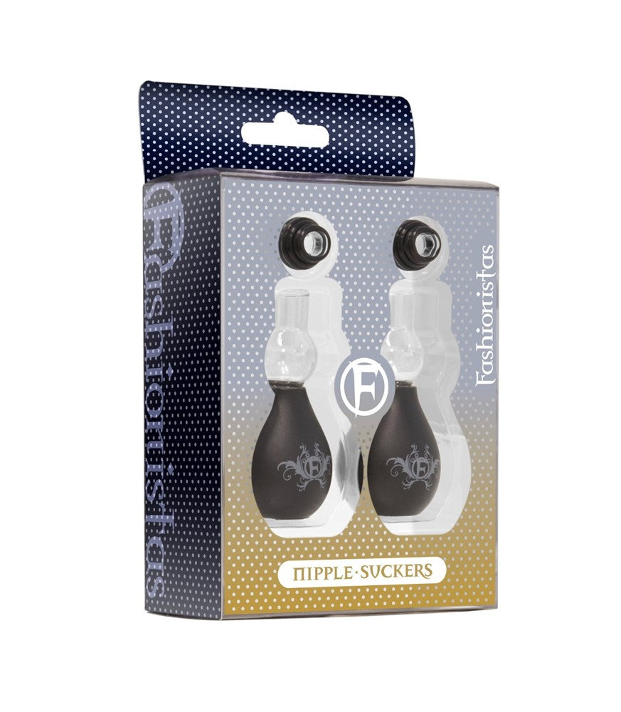Icon Brands Fashionistas Womens Nipple Suckers with Adjustable Vacuum - - Breast and Nipple Toys
