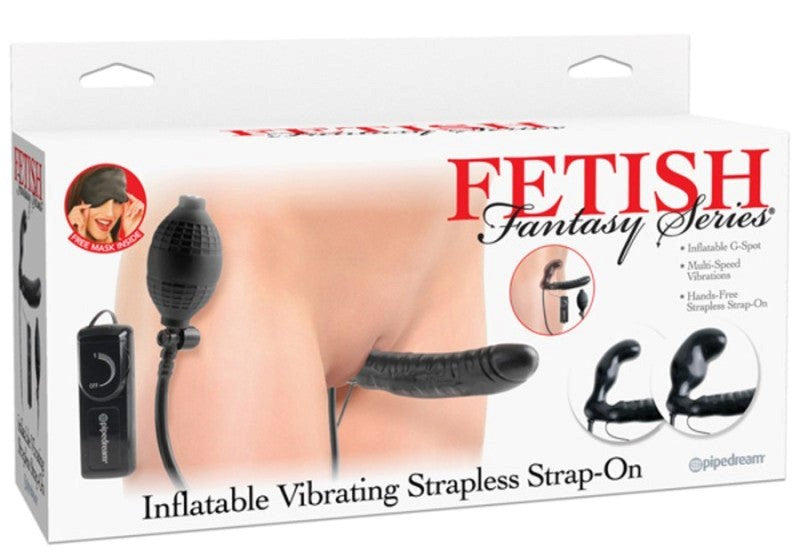 Pipedream Fetish Fantasy Inflatable Vibrating Strapless Strap On Dildo - - Strap On Sextoys