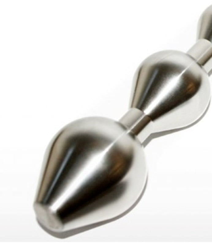 Hells Couture Five Stage Bulbed Steel Sex Probe Progressive Anal Training - - Anal Beads and Balls