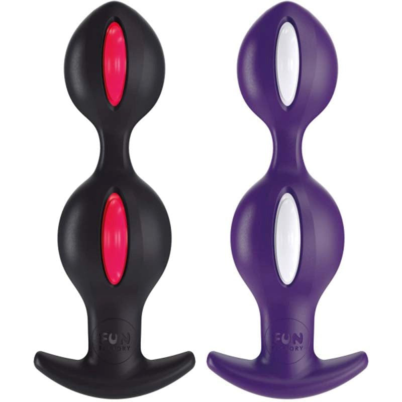 Fun Factory B Balls Black/Red Motion Reactive Anal Butt Plug - - Luxury Sex Toys