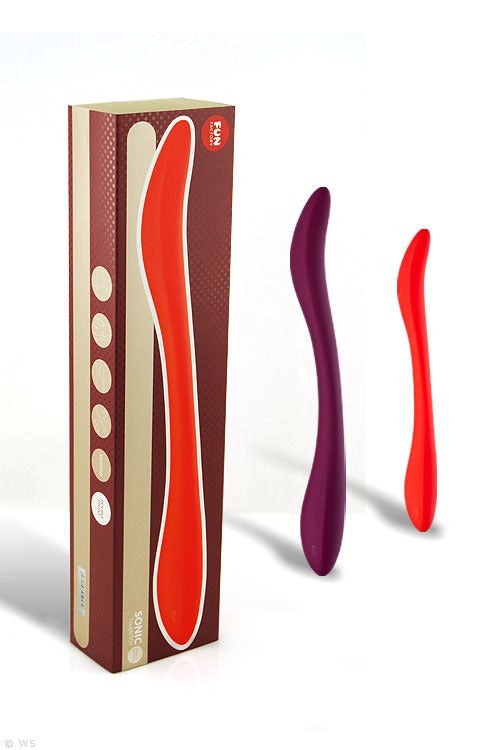 Fun Factory Sonic Vitamin Double Dildo with Dual Penetration Design - - Luxury Sex Toys