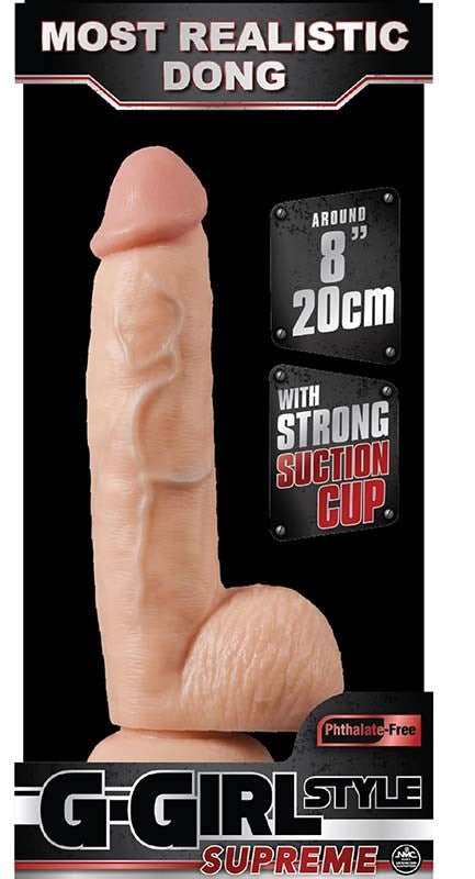 NANMA Corporation G Girl 8 Dong Smooth Head with Suction Cup Base - - Realistic Dildos