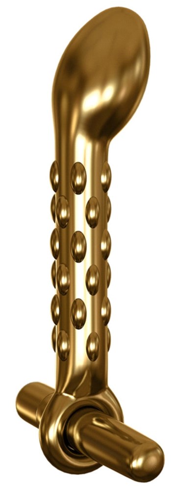 Pipedream Products Icicles Gold Edition G07 Glass P Spot Vibrator - - Glass Sex Toys
