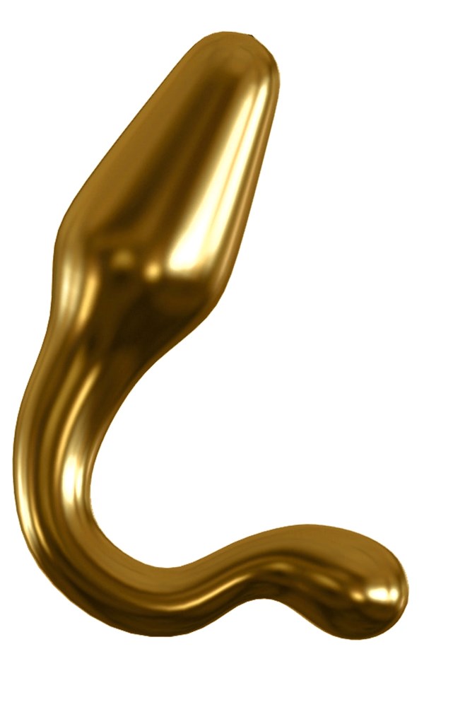 Pipedream Icicles Gold Edition G12 Glass Butt Plug Premium Borosilicate - - Glass Sex Toys