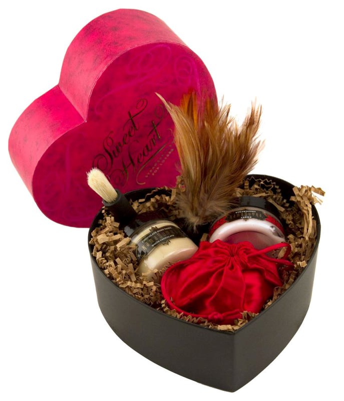 Kama Sutra Sweet Heart Box Strawberry Intimate Sensual Kit - - Sex Kits