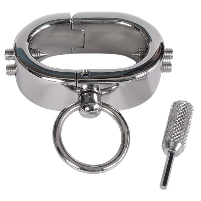 Hells Couture Kelis Cock & Ball Torture Teeth Adjustable CBT Device - - Steel Sex Toys