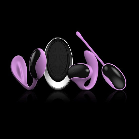 Lamourose Paramour Pour Femme Set Rechargeable Vibrator with 3 Cradles - - Luxury Sex Toys