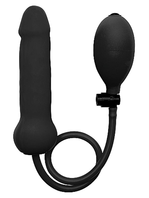 Shots Toys Pleasure Unleashed Ergonomic Silicone Inflatable Dong - - Realistic Dildos