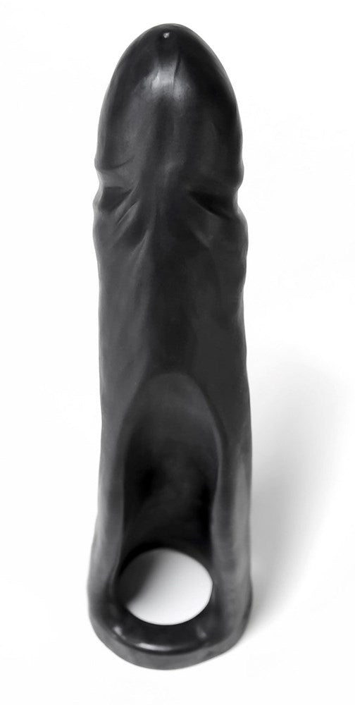 Oxballs Donkey Double Penetrator Black Hands Free Cockring Dildo - - Pumps, Extenders and Sleeves