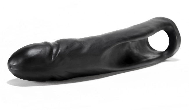 Oxballs Donkey Double Penetrator Black Hands Free Cockring Dildo - - Pumps, Extenders and Sleeves